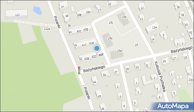 Gdańsk, Polanki, 42E, mapa Gdańska