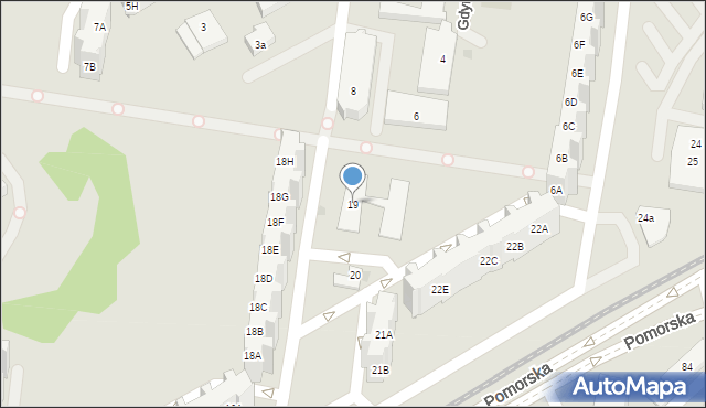 Gdańsk, Pomorska, 19, mapa Gdańska