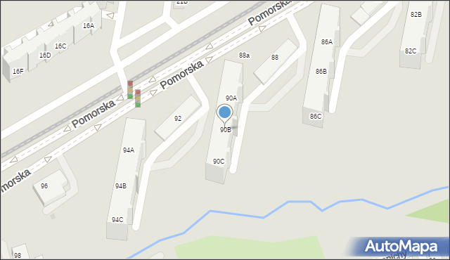 Gdańsk, Pomorska, 90B, mapa Gdańska