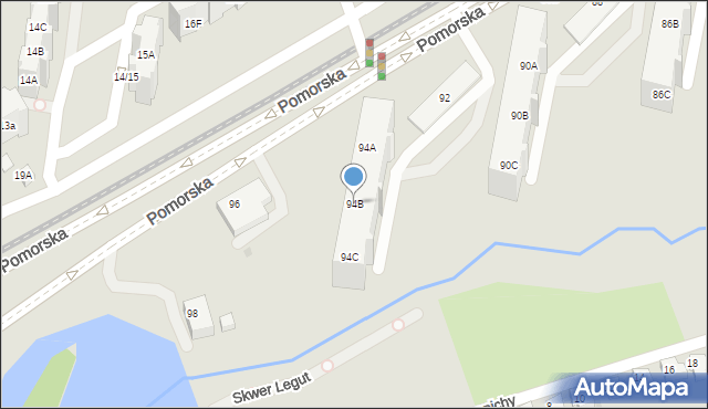 Gdańsk, Pomorska, 94B, mapa Gdańska