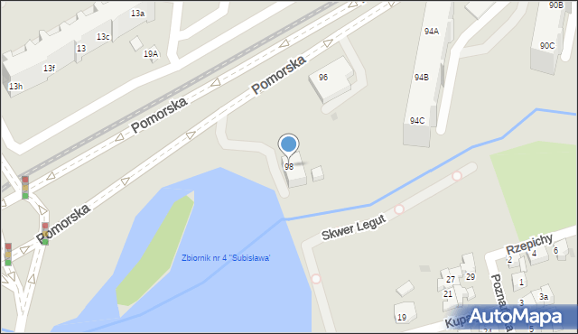 Gdańsk, Pomorska, 98, mapa Gdańska