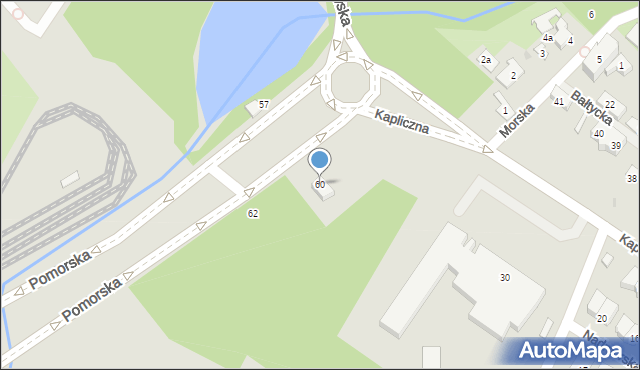 Gdańsk, Pomorska, 60, mapa Gdańska