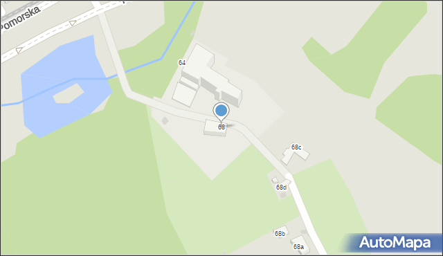 Gdańsk, Pomorska, 68, mapa Gdańska