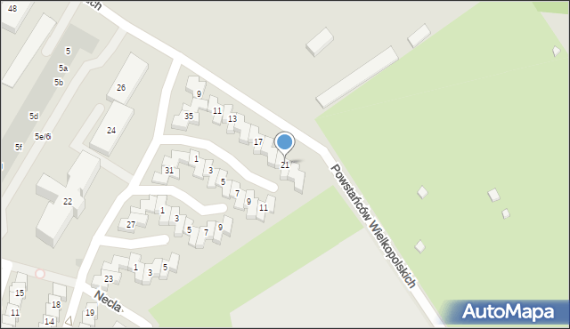 Gdańsk, Powstańców Wielkopolskich, 21, mapa Gdańska