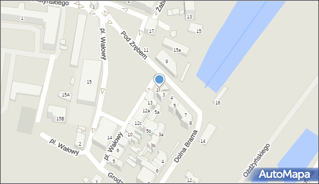 Gdańsk, Pod Zrębem, 2, mapa Gdańska