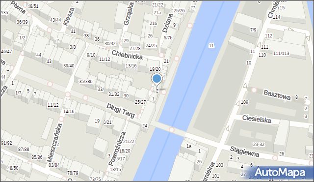 Gdańsk, Pończoszników, 2, mapa Gdańska