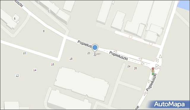Gdańsk, Popiełuszki Jerzego, bł. ks., 22, mapa Gdańska