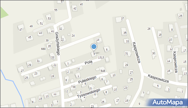 Gdów, Pola Wincentego, 3, mapa Gdów