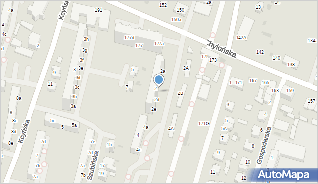 Gdynia, Południowa, 2c, mapa Gdyni