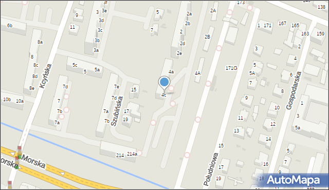 Gdynia, Południowa, 4c, mapa Gdyni