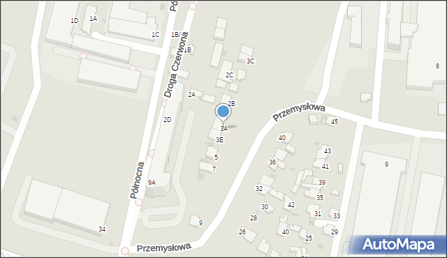 Gdynia, Północna, 3A, mapa Gdyni