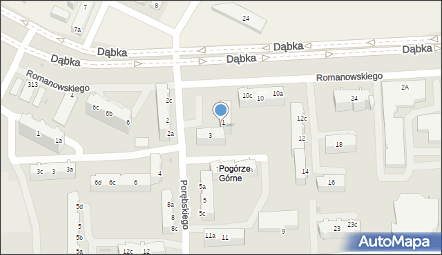 Gdynia, Porębskiego Kazimierza, wadm., 1b, mapa Gdyni