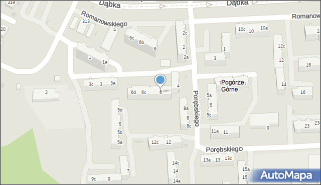 Gdynia, Porębskiego Kazimierza, wadm., 6, mapa Gdyni