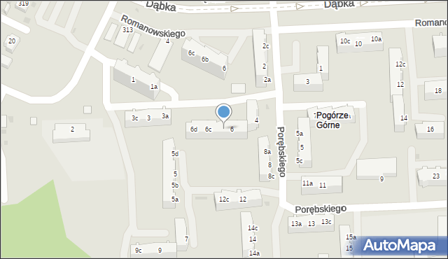 Gdynia, Porębskiego Kazimierza, wadm., 6b, mapa Gdyni