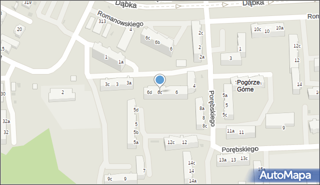 Gdynia, Porębskiego Kazimierza, wadm., 6c, mapa Gdyni