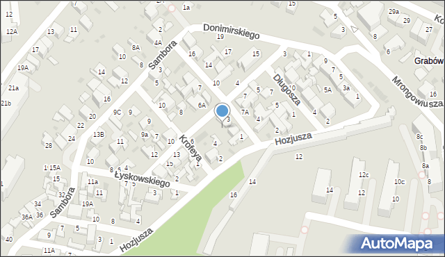 Gdynia, Podgórna, 3A, mapa Gdyni