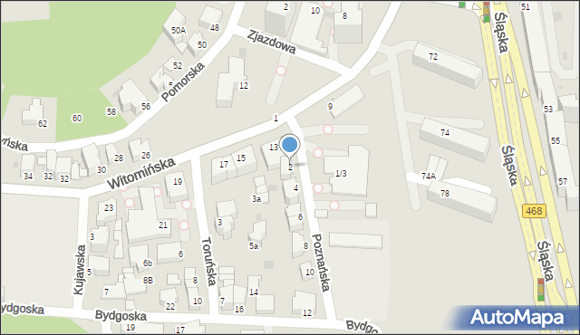 Gdynia, Poznańska, 2, mapa Gdyni