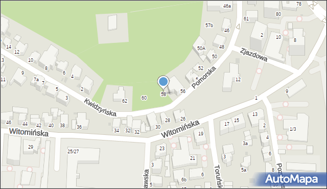 Gdynia, Pomorska, 58, mapa Gdyni