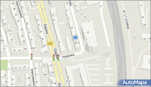 Gdynia, Poleska, 33, mapa Gdyni