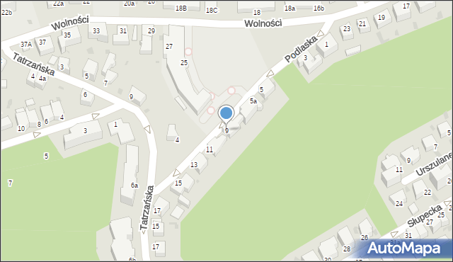 Gdynia, Podlaska, 9, mapa Gdyni