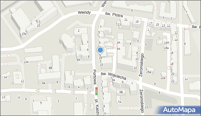 Gdynia, Portowa, 13, mapa Gdyni