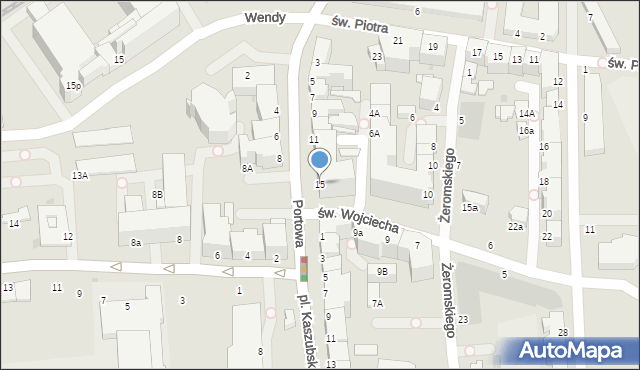 Gdynia, Portowa, 15, mapa Gdyni