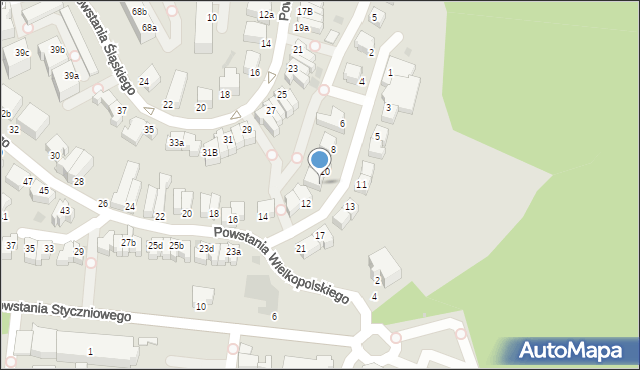 Gdynia, Powstania Wielkopolskiego, 10a, mapa Gdyni