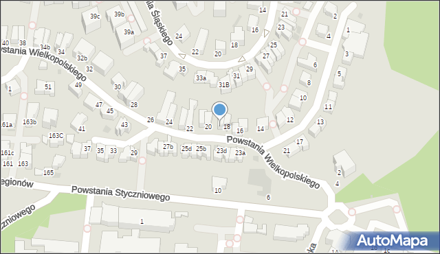 Gdynia, Powstania Wielkopolskiego, 18a, mapa Gdyni