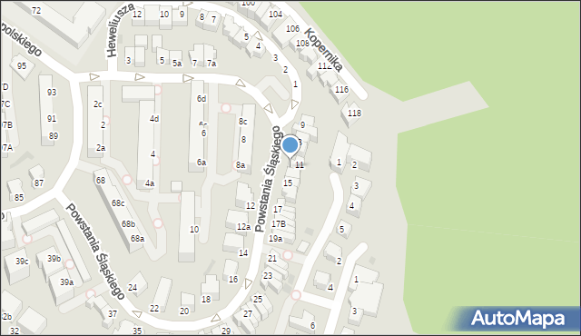 Gdynia, Powstania Śląskiego, 13, mapa Gdyni