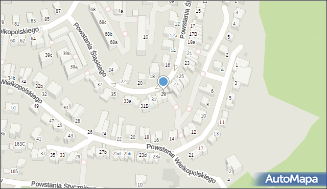 Gdynia, Powstania Śląskiego, 29, mapa Gdyni