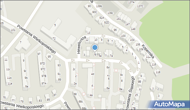 Gdynia, Powstania Śląskiego, 5, mapa Gdyni