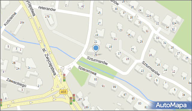Gdynia, Powstania Styczniowego, 23, mapa Gdyni