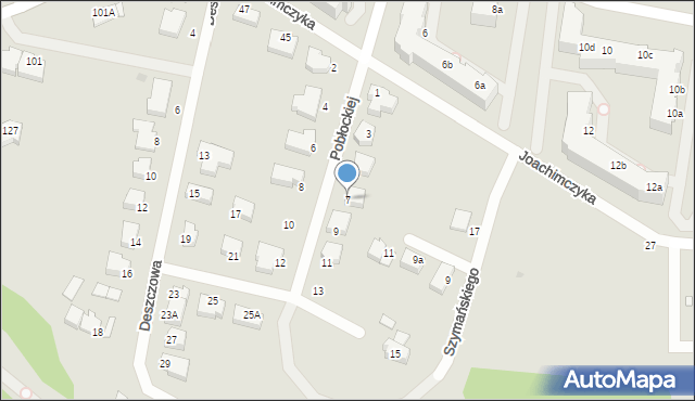 Gdynia, Pobłockiej Mieczysławy, 7, mapa Gdyni