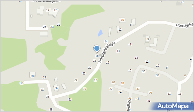 Gdynia, Porożyńskiego Benedykta, 16, mapa Gdyni