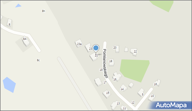 Gdynia, Pomianowskiego Karola, 21, mapa Gdyni