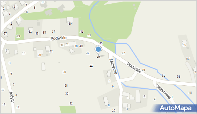 Giebułtów, Podwikle, 46, mapa Giebułtów