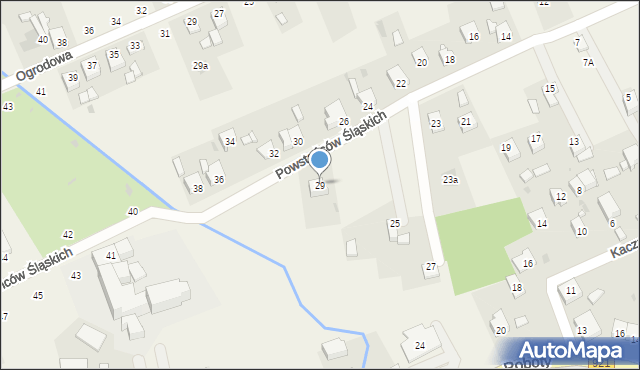 Gierałtowice, Powstańców Śląskich, 29, mapa Gierałtowice