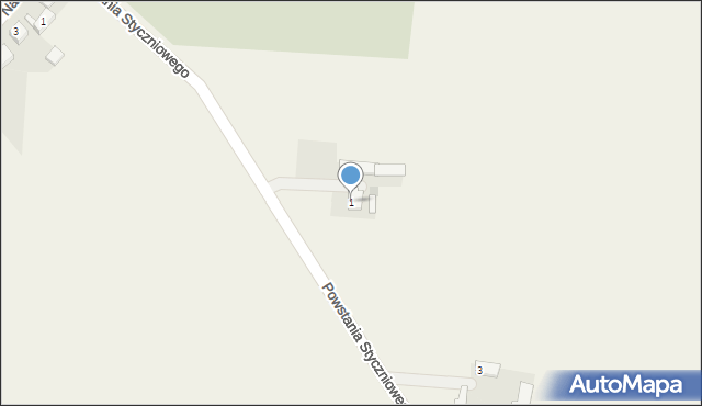 Giewartów, Powstania Styczniowego, 1, mapa Giewartów