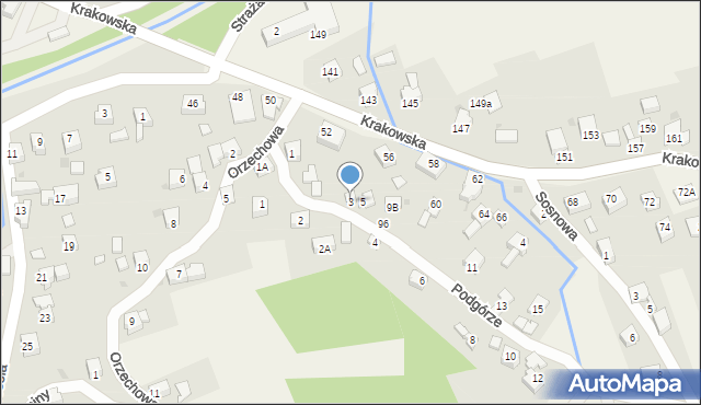 Gilowice, Podgórze, 3, mapa Gilowice