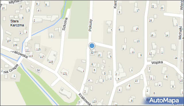 Gilowice, Pokusy, 12, mapa Gilowice