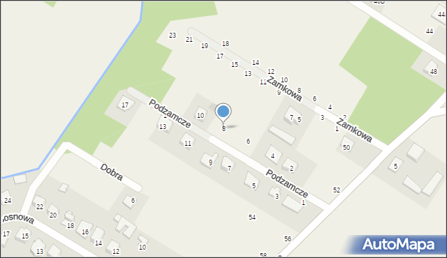 Glinianka, Podzamcze, 8, mapa Glinianka