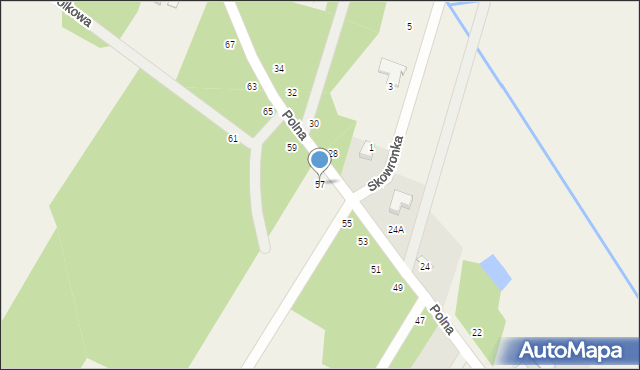 Glinianka, Polna, 57, mapa Glinianka