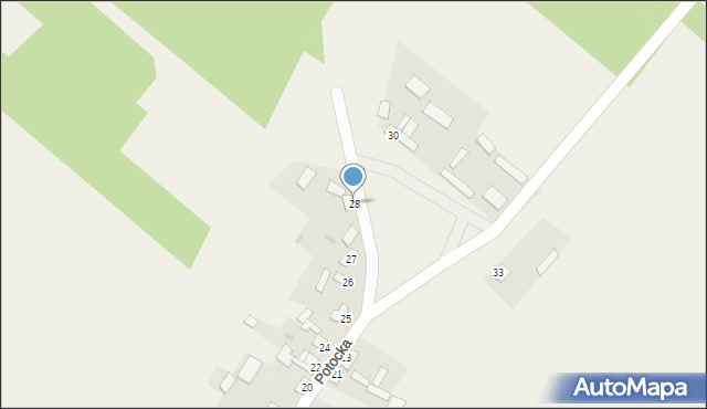 Gliniany, Potocka, 28a, mapa Gliniany