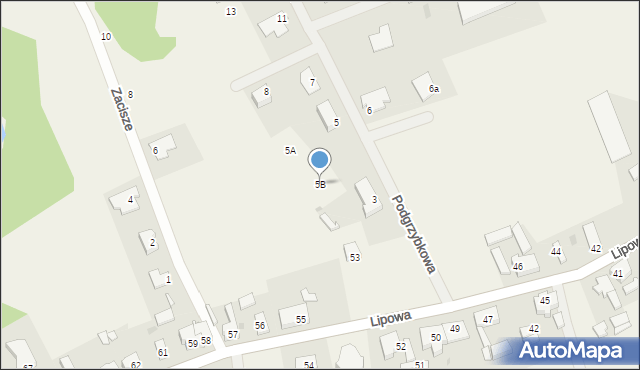 Glinik, Podgrzybkowa, 5B, mapa Glinik