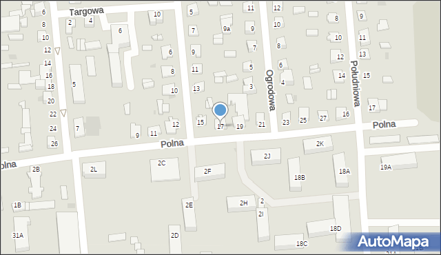 Glinojeck, Polna, 17, mapa Glinojeck