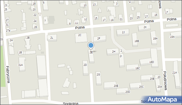 Glinojeck, Polna, 2E, mapa Glinojeck