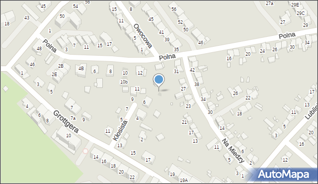 Gliwice, Polna, 14b, mapa Gliwic