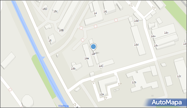 Gliwice, Portowa, 14f, mapa Gliwic