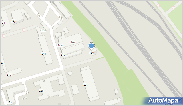 Gliwice, Portowa, 14y, mapa Gliwic