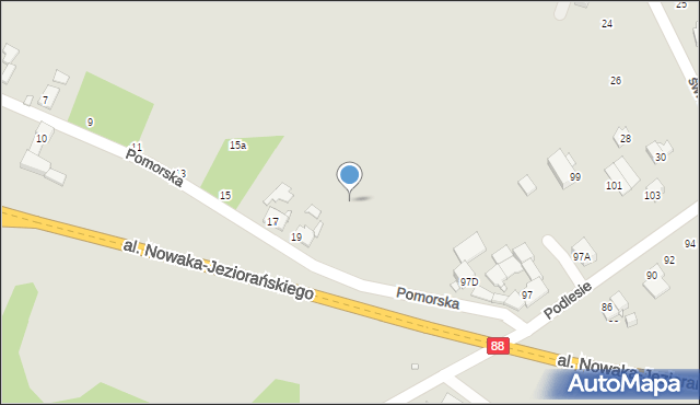 Gliwice, Pomorska, 19d, mapa Gliwic